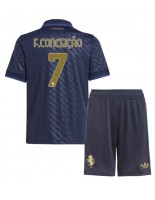 Juventus Francisco Conceicao #7 Alternativní dres pro děti 2024-25 Krátký Rukáv (+ trenýrky)